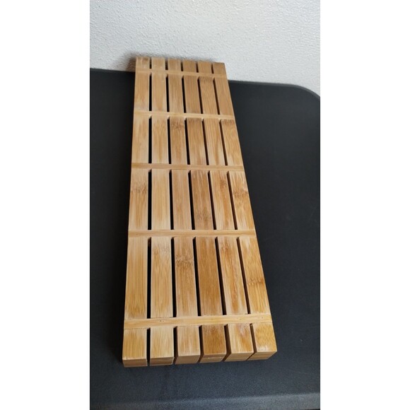Abundant Chef Bamboo Wood Knife Storage Block - Picture 2 of 5